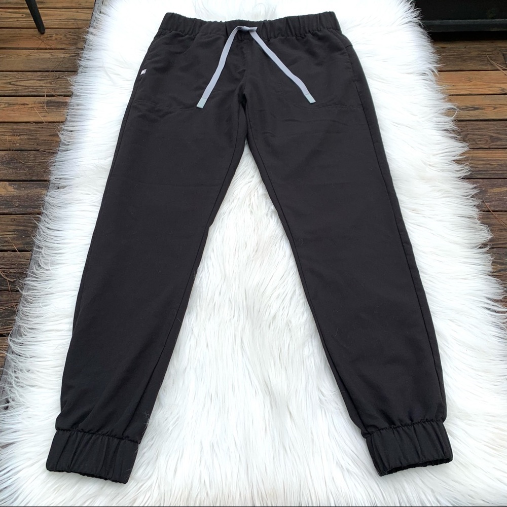 FIGS Women’s Black High Waisted Jogger Pants M